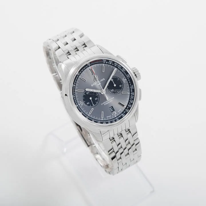 Premier B01 Chronograph 42 Stainless Steel - Anthracite AB0118221B1A1 |  Breitling US
